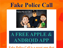 Tablet Screenshot of fakepolicecall.com